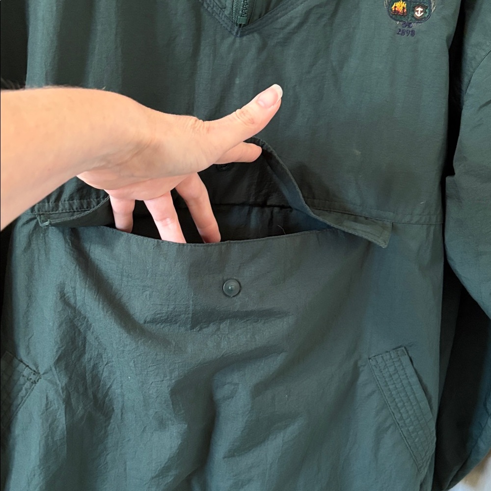 *Gear For Sports Dark Green Half-Zip Windbreaker Pullover Rain Jacket Sports - Picture 8 of 14